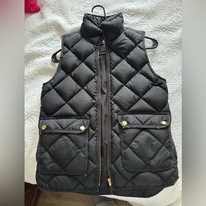 J crew black vest